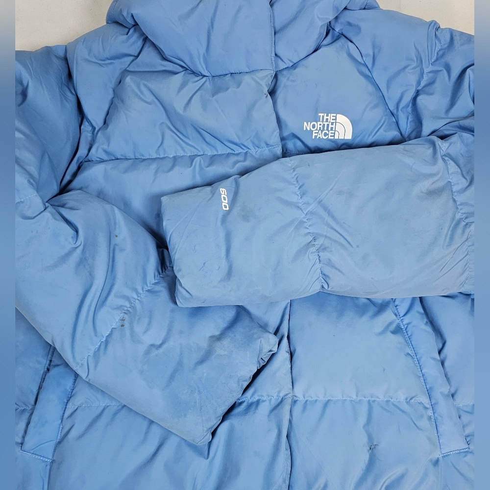 North Face Girl's Down Jacket XXL Dark Cornflower Blue - Picture 9 of 12